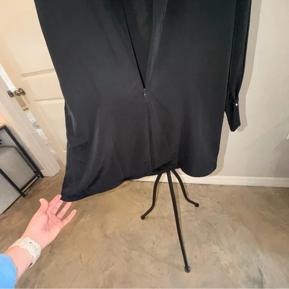 H&M Black Long-Sleeve Mini Dress Size XS - Picture 8 of 12